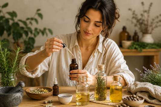 Carrier Oils and Essential Oils For Healthy Hair and Skin